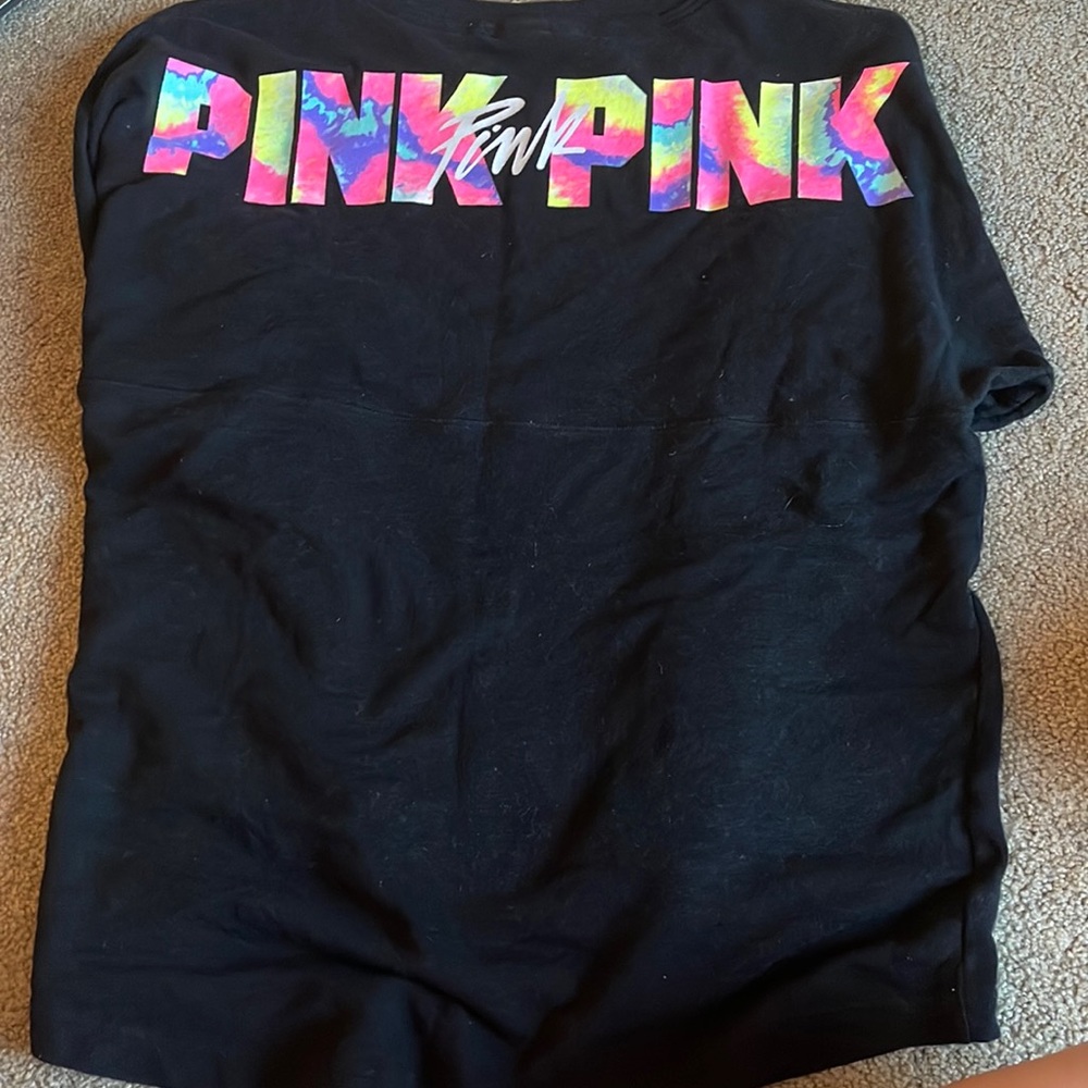 Black Victoria’s Secret’s PINK Sweatshirt with tie dye